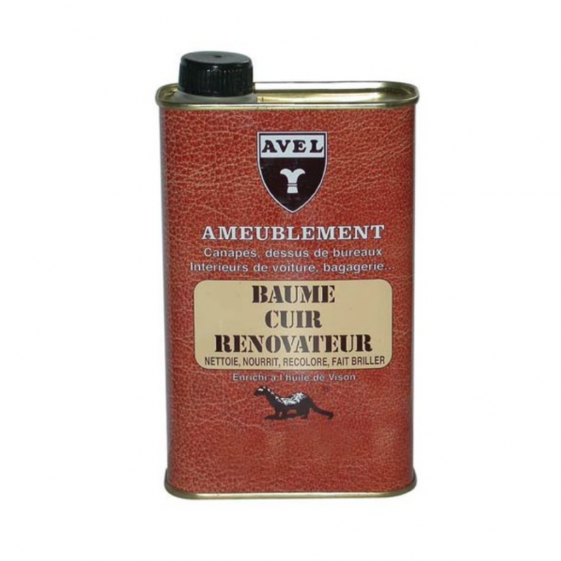 Baume rénovateur cuir liquide 500ml noir AVEL