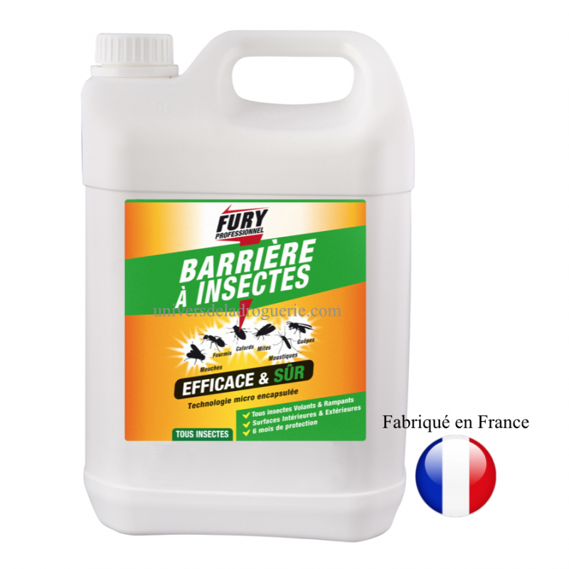 Barrière à insectes Fury professionnel 5l